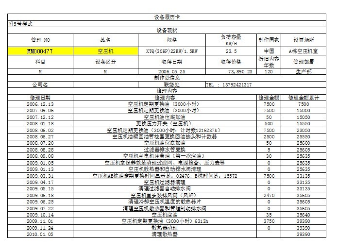 山西省**五金加工有限公司